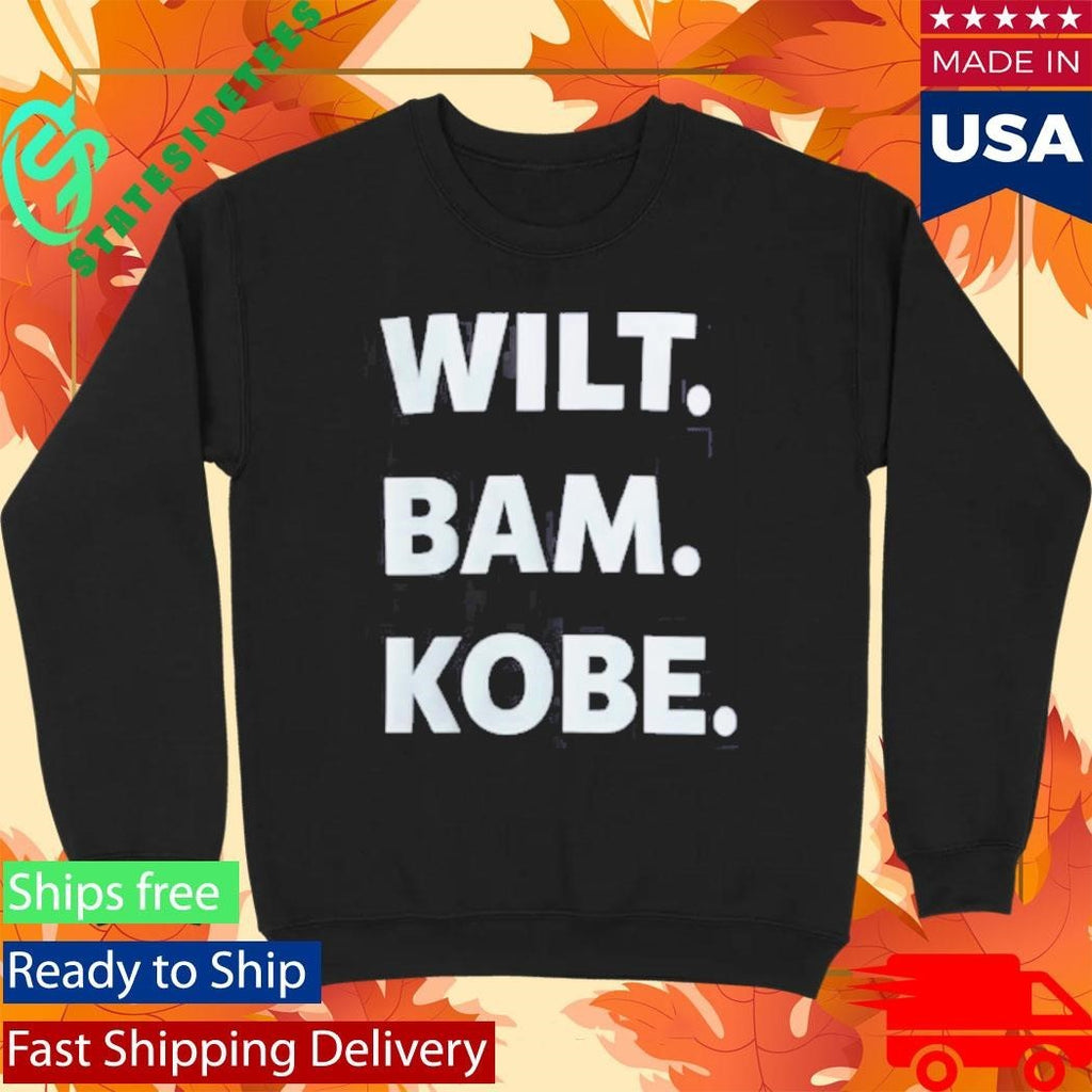 Thebe Foundation Wilt. Bam. Kobe. Shirt