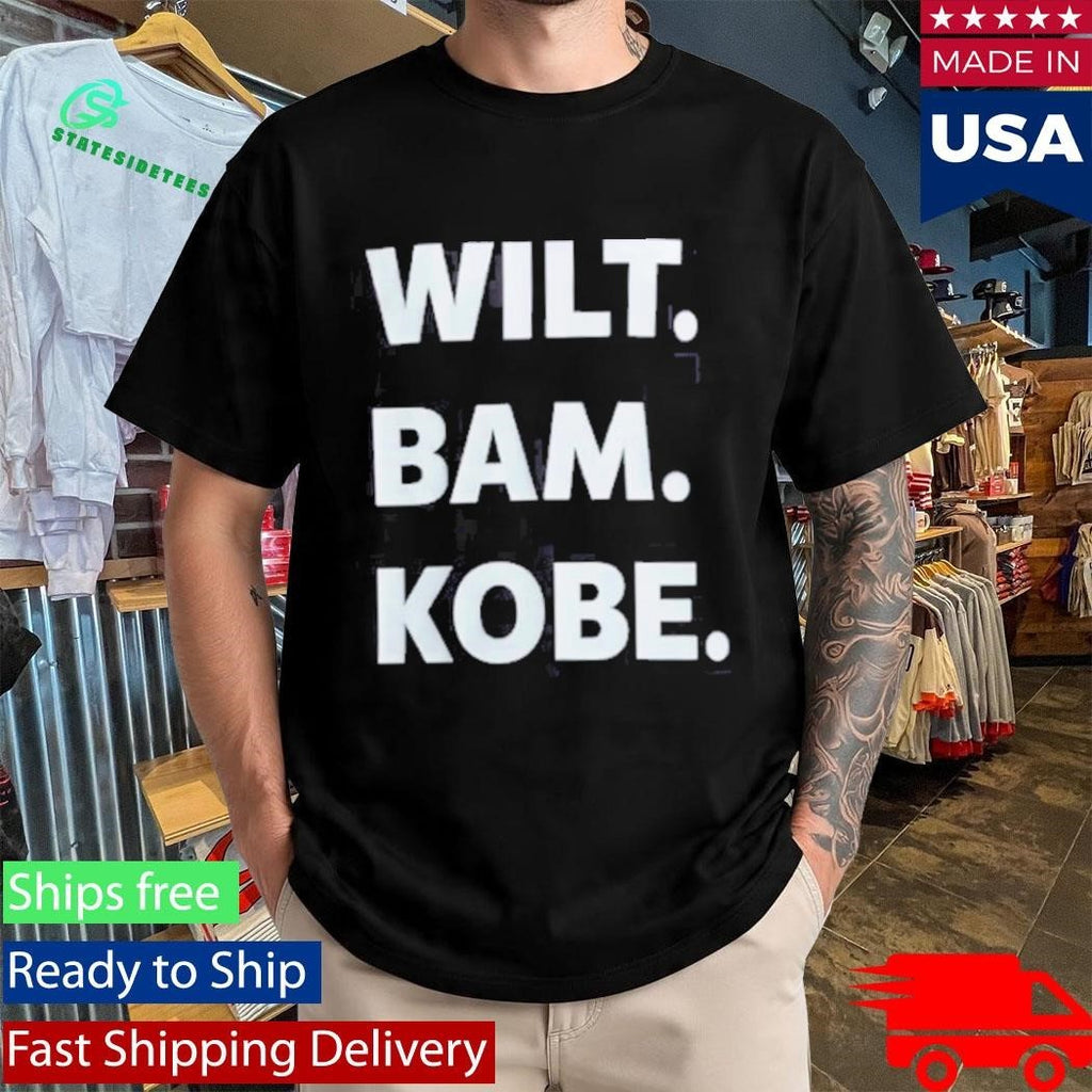 Thebe Foundation Wilt. Bam. Kobe. Shirt