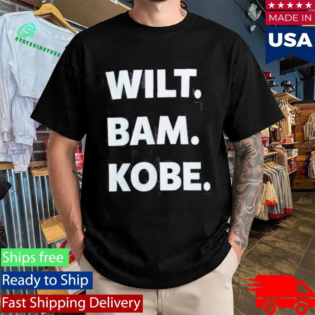 Thebe Foundation Wilt. Bam. Kobe. Shirt