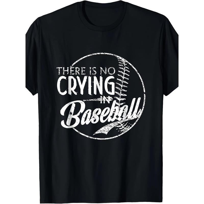There Is No Crying In Baseball Sports Funny Baseball T-Shirt - 220g made in usa Hoodie, Sweatshirt | DripVista.com
