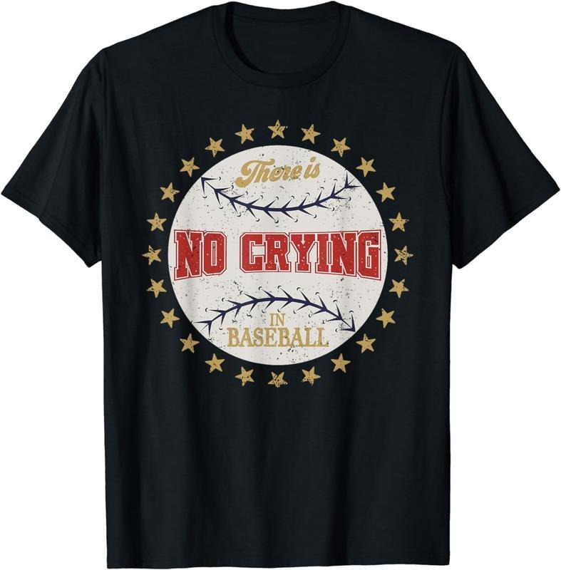 There Is No Crying Is Baseball T-Shirt Casual Menswear Casual Menswear Hoodie, Sweatshirt | DripVista.com