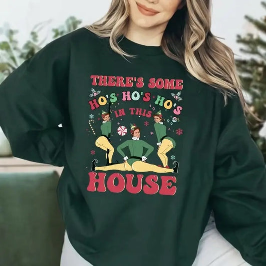 There Is Some H0 H0 H0 In This H0use Christmas Movie Sweatshirt Hoodie T-shirt, Buddy The Elf Christmas Sweatshirt, Christmas Gift For Family retro christmas