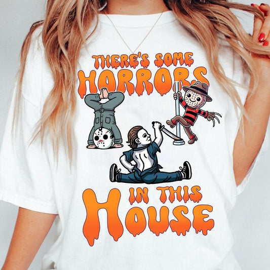 There's S01me Horr0rs In This House Shirt Horr0r, Horr0r Shirt, Halloween FUNNY  Shirt