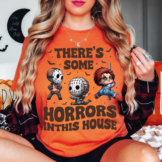 There's S0me Horrors In This House Shirt Funny Dance, Funny Horror Shirt