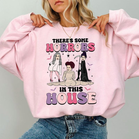 There's S0me Horrors In This House Shirt H0cus P0cus, Funny Horror Shirt, Halloween Shirt