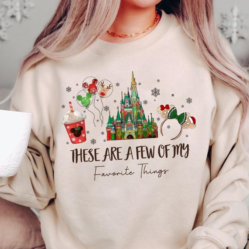 These Are a Few of my Favorite Things Christmas Crewneck Sweatshirt, Hoodie, T-shirt | DripVista.com