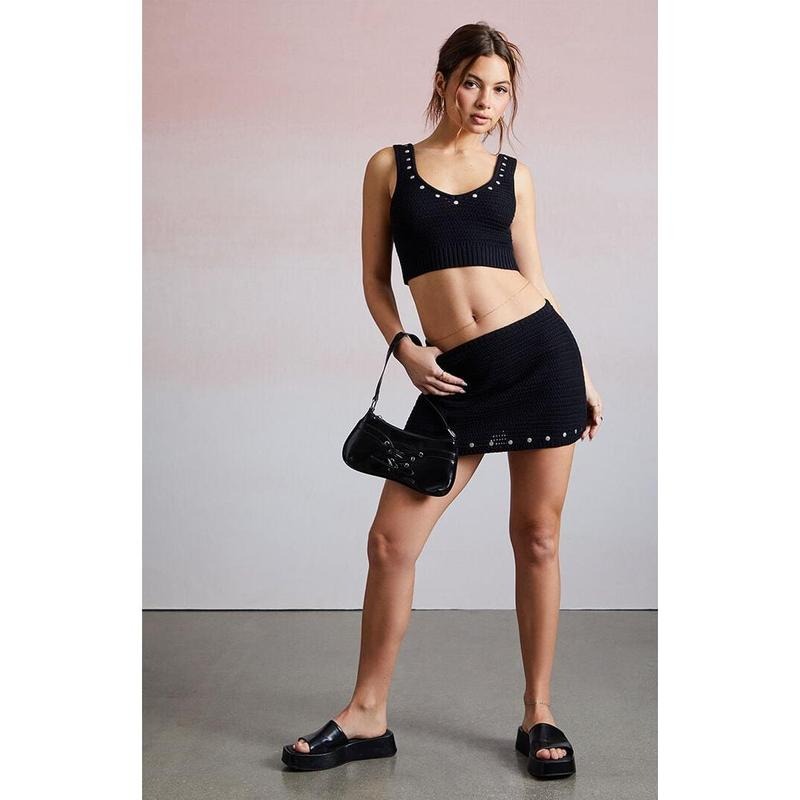 Third Charm Women's Leila Studded Festival Tank Top T-Shirts, Hoodie, Sweatshirt | DripVista.com