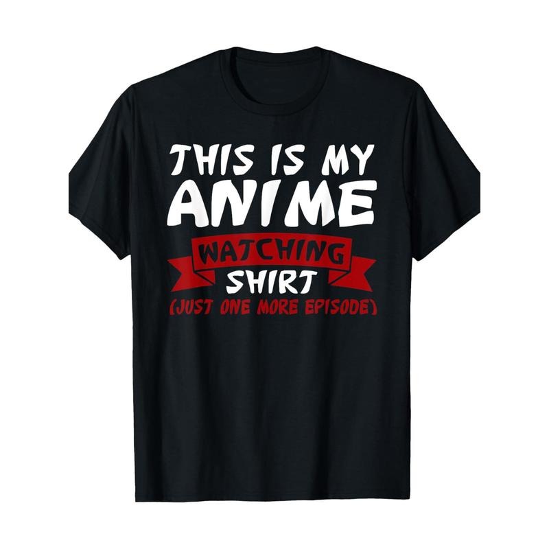 This Is My Anime Watching Anime Merchandise Waifu Gift T-Shirt- 100% Cotton Made in USA Hoodie, Sweatshirt | DripVista.com