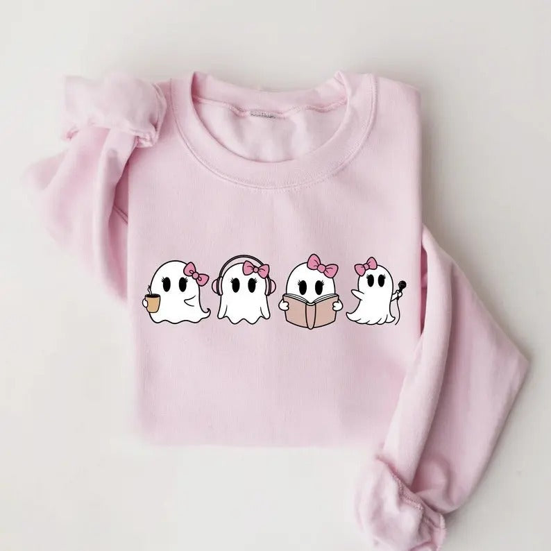 This Is Some Boo Sheet, Cute Spooky Sweatshirt, Womens Ghost Sweatshirt, Spooky Season, Funny Halloween Party Shirt Hoodie