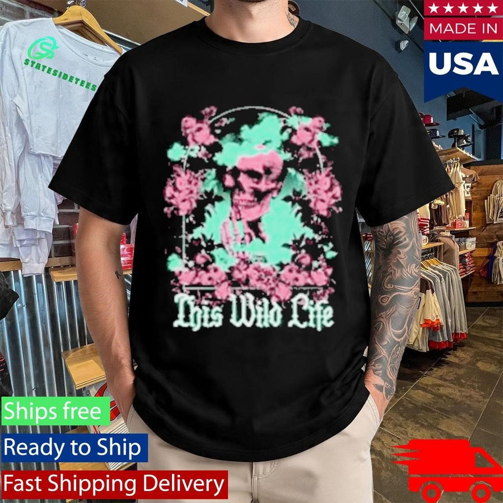 This Wild Life Floral Skeleton Shirt