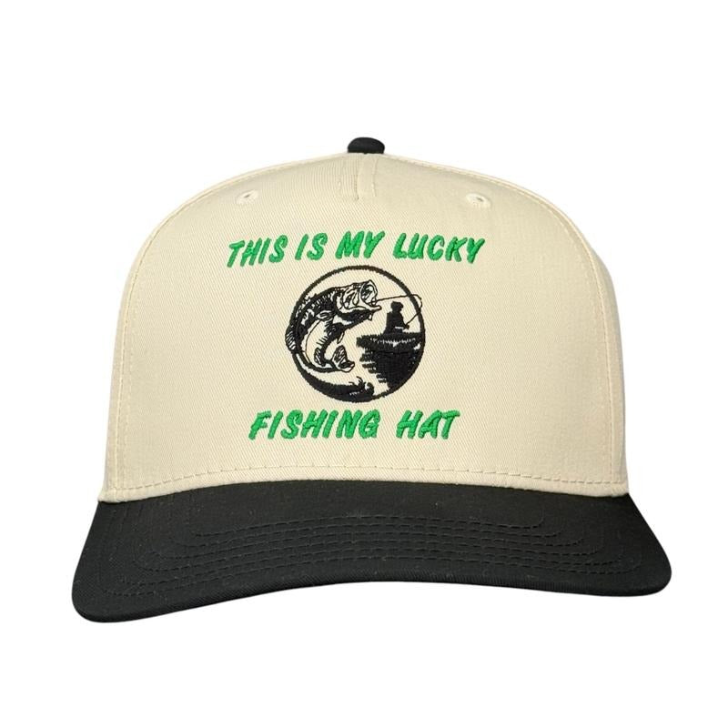 This is My Lucky Fishing Hat Custom Embroidered T-Shirts, Hoodie, Sweatshirt | DripVista.com