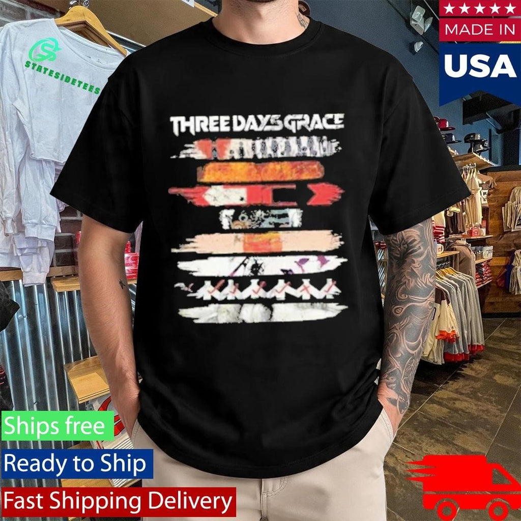 Three Days Grace 2026 Album Stripe Tour T-Shirt