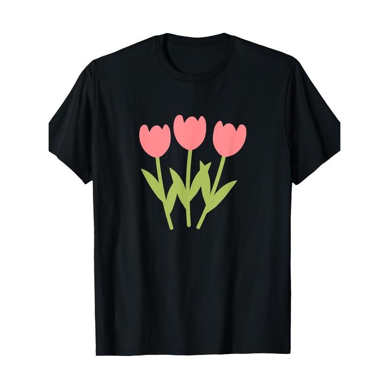 Three Tulips Vintage Graphic Botanical Garden Lover T-shirt -100% cotton Made in USA Hoodie, Sweatshirt | DripVista.com