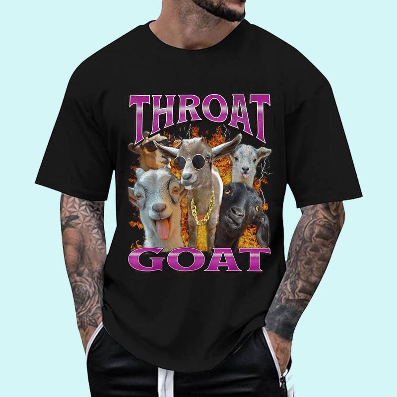 Throat Goat Funny Offensive Adult Humor Unisex T-Shirt, Cotton 100%, Top Trending Fashion