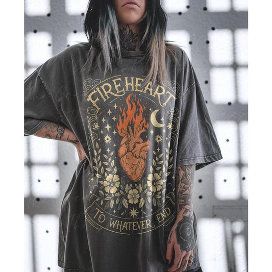Throne of Glass Fireheart Shirt, Throne Of Glass Tshirt, Terrasen To Whatever End Kingdom Of Ash Shirt, ACOTAR Shirt, ACOTAR