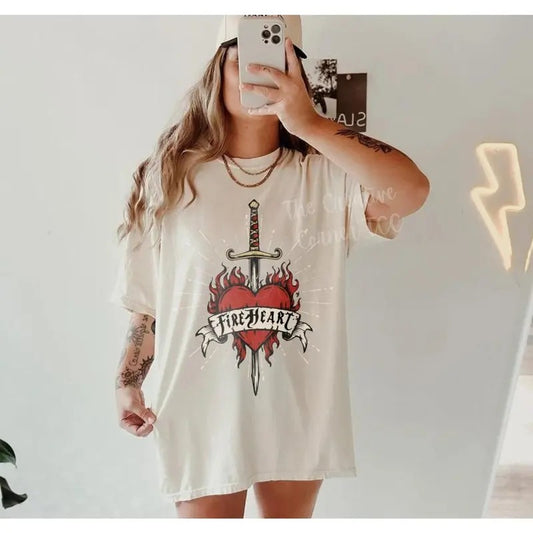 Throne of Glass Fireheart Shirt, Throne Of Glass Tshirt, Terrasen To Whatever End Kingdom Of Ash Shirt, ACOTAR Shirt, ACOTARstyle{n002}2
