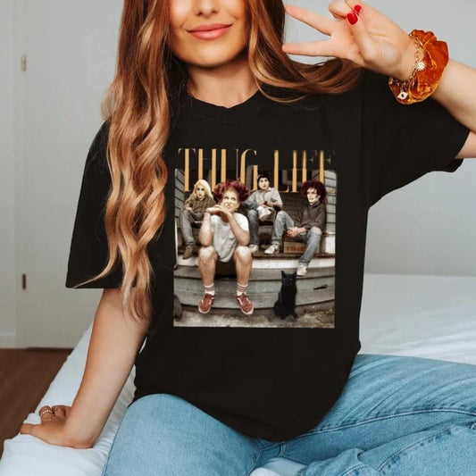 Thug Life Bad Witches Shirt, Halloween Shirt, Sanderson Sisters Shirt, Retro Witches Movie Tee, Retro Halloween Character Shirt, Unisex Short Sleeve Tee Shirt