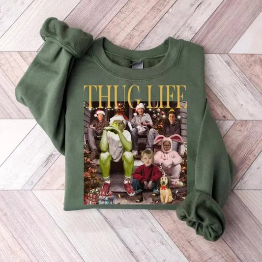 Thug Life Holiday Style T-Shirt Christmas Attitude Graphic Tee