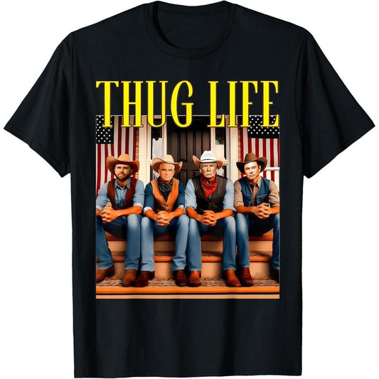 Thug Life Trump Vance Kennedy Elon T-Shirt made in usa