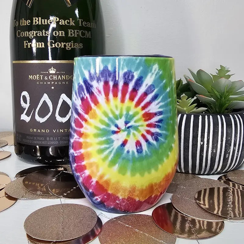 Tie Dye Piper Lou 12oz Wine Cup T-Shirts, Hoodie, Sweatshirt | DripVista.com