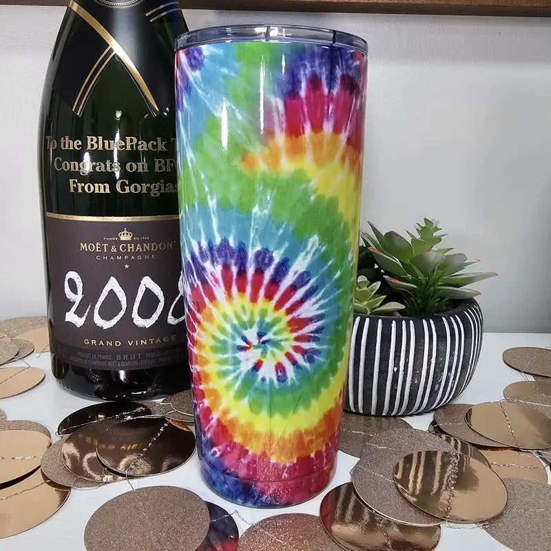 Tie Dye Piper Lou 20oz Tumbler T-Shirts, Hoodie, Sweatshirt | DripVista.com