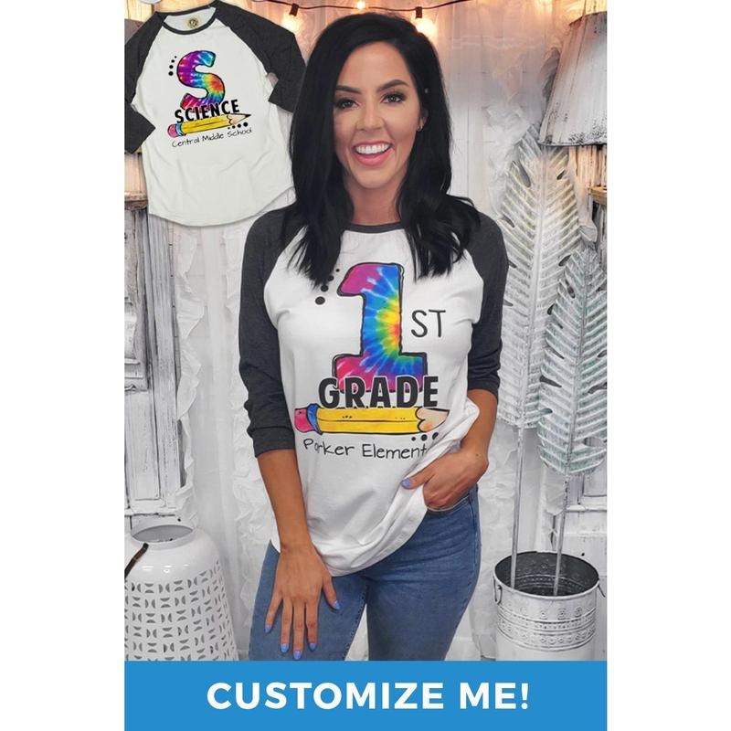 Tie Dye Teacher Vibes Raglan T-Shirt Hoodie, Sweatshirt | DripVista.com