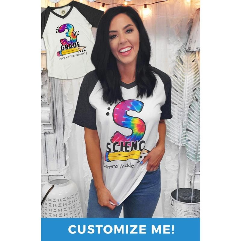 Tie Dye Teacher Vibes V-Neck T-Shirt Hoodie, Sweatshirt | DripVista.com