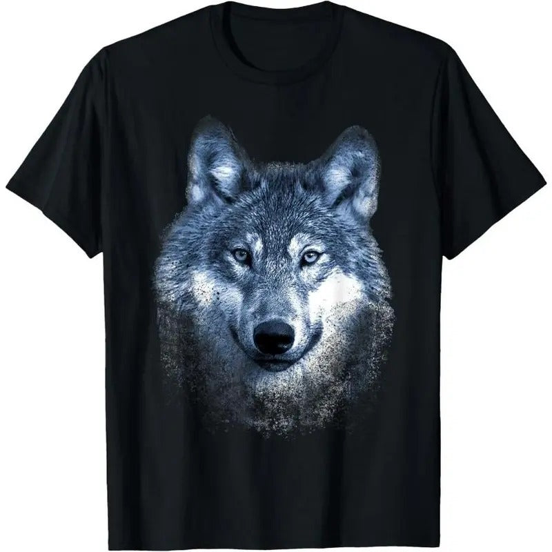 Timber Wolf Face Portrait Distressed Graphic Art Design T-Shirt Hoodie, Sweatshirt | DripVista.com