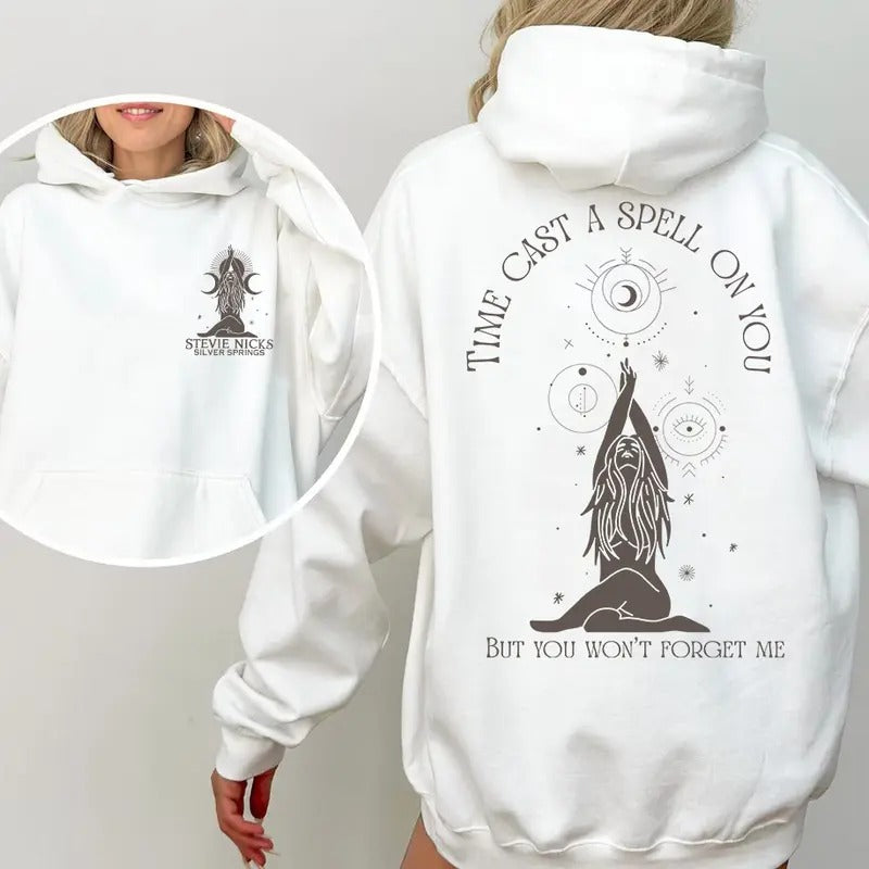 Time Cast A Spell On You Stevie Nicks 2 Side Shirt  Sweatshirt Hoodie, Gift for her Comfort Cotton