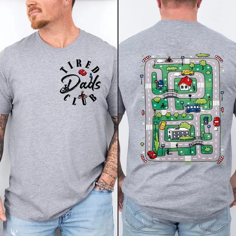 Tired Dads Club Shirt, Race On Dad's Sweatshirt, Racing Dad Shirt, Mat Road On Dad Sweatshirt, Playmat Shirt, Dad Race...