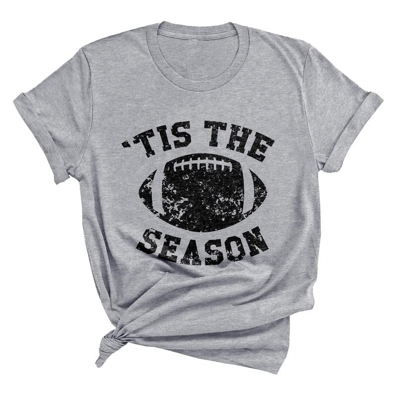 Tis The Season Football Shirt, Cute Game Day Shirts, Football T Shirt Gift, Unisex T-Shirt, Short Sleeve Tee Shirt, Gifts...