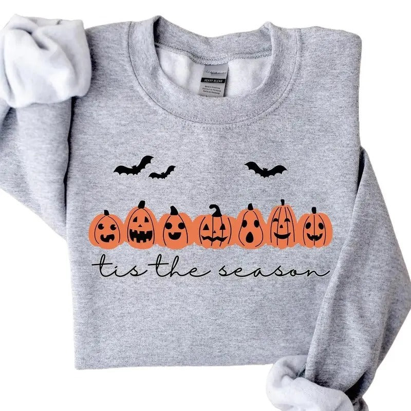 Tis The Season Halloween Sweatshirt Hoodie, Cute Halloween Shirt, Gift For Halloween | DripVista.com