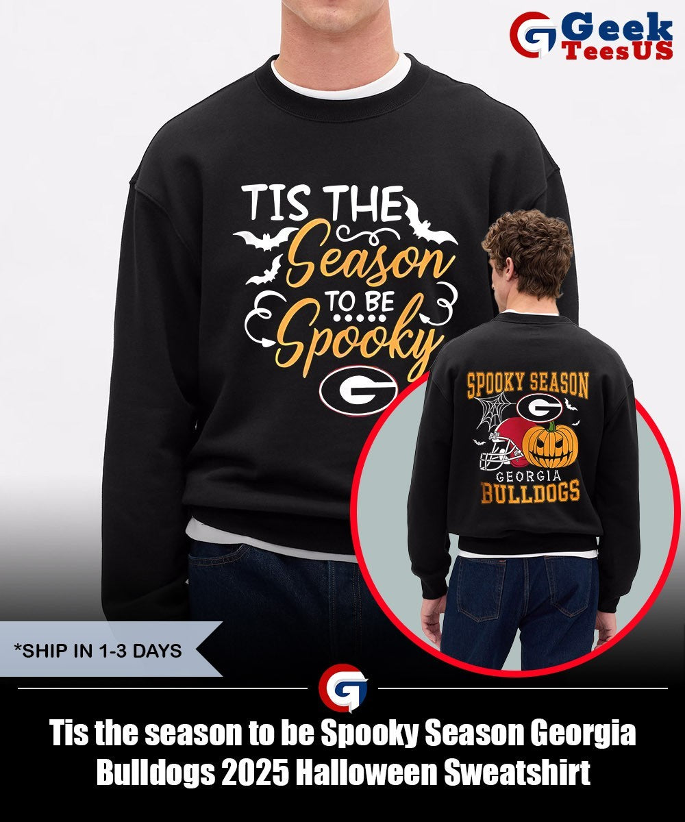 Tis the season to be Spooky Season Georgia Bulldogs 2025 Halloween shirt
