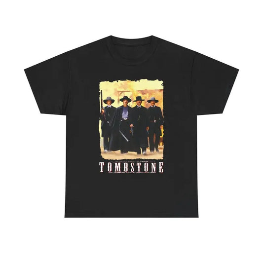 Tombstone Movie Huckleberry Black Navy Red T-Shirt