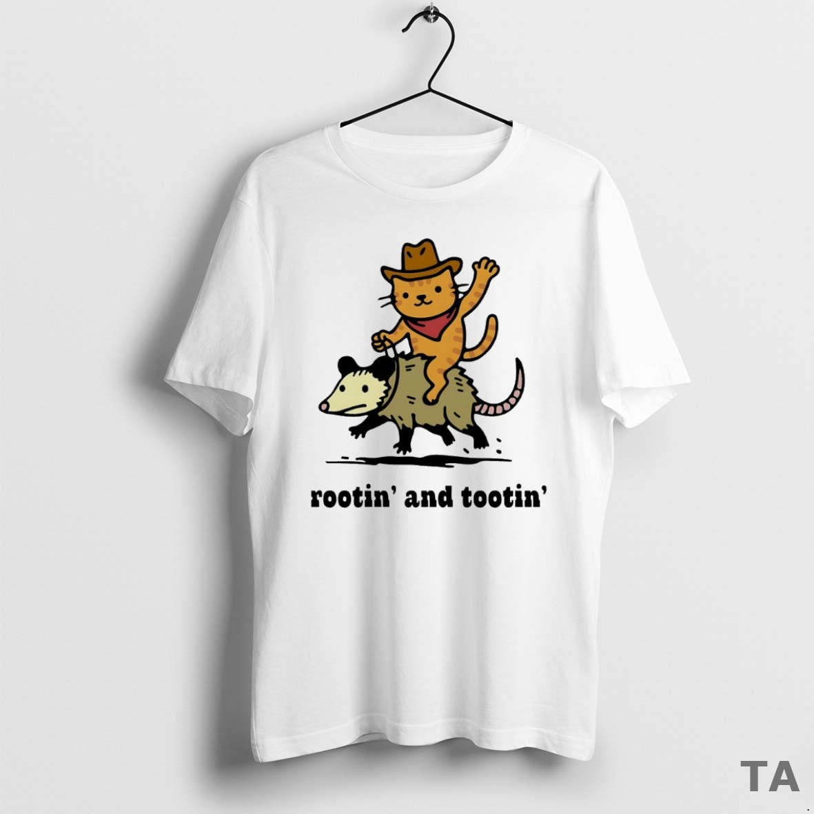 Top Cat Riding Opossum Rootin And Tootin Circle T Shirt Sweater Hoodie, Sweatshirt | DripVista.com