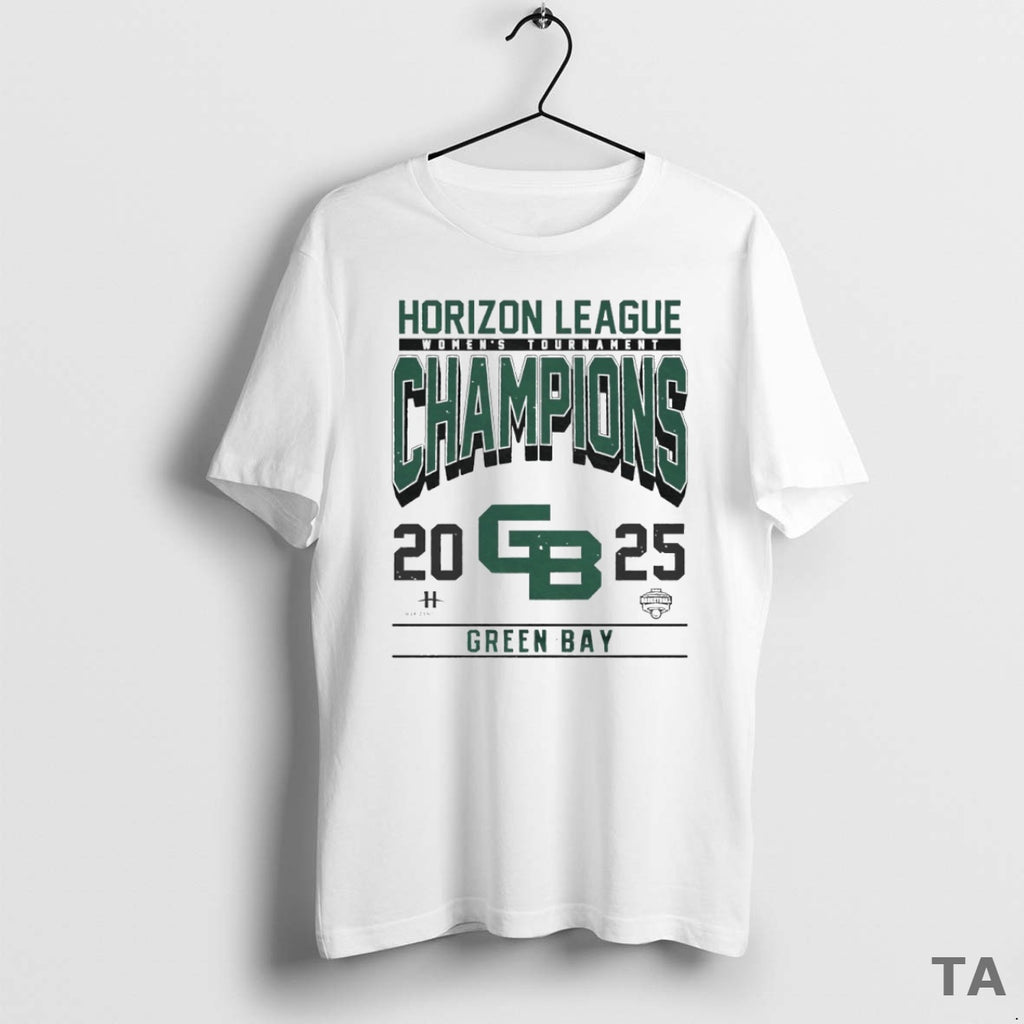 Top Green Bay 2025 Womens Tournament Horizon League Champions Circle T Shirt Sweater Hoodie, Sweatshirt | DripVista.com