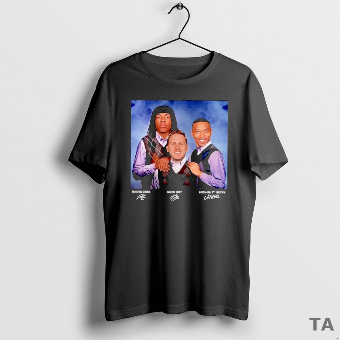 Top Jahmyr Gibbs Jared Goff Amon Ra St T Shirt Sweater Hoodie, Sweatshirt | DripVista.com