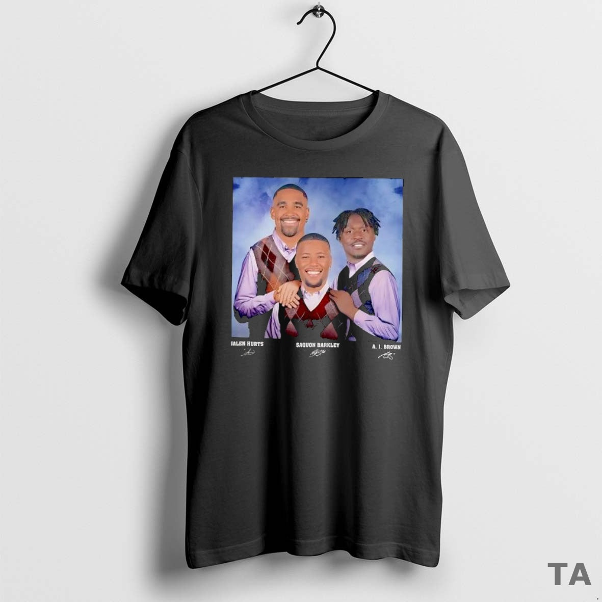 Top Jalen Hurts Saquon Barkley A J T Shirt Sweater Hoodie, Sweatshirt | DripVista.com