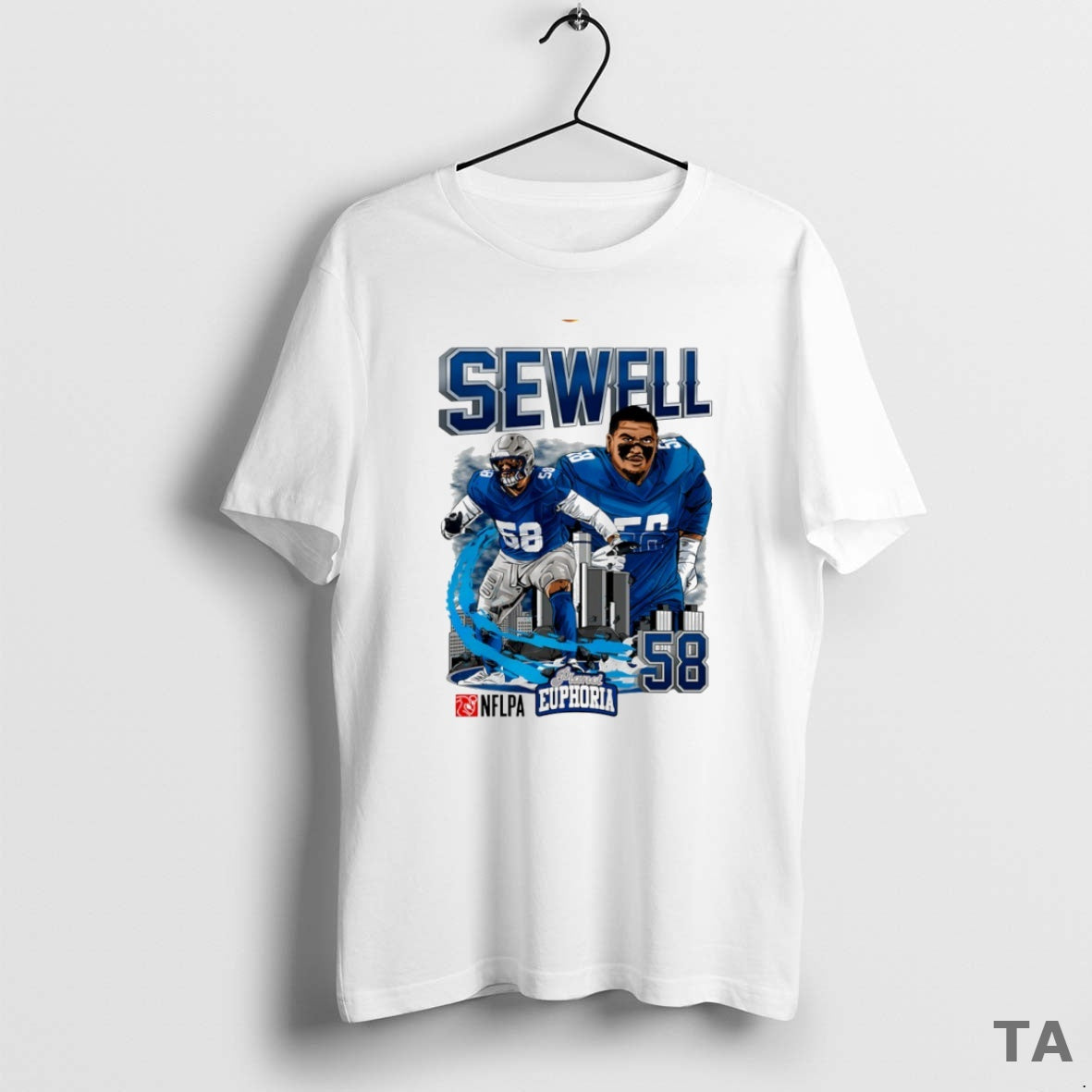 Top Penei Sewell 58 Detroit Lions Football Comic Circle T Shirt Sweater Hoodie, Sweatshirt | DripVista.com