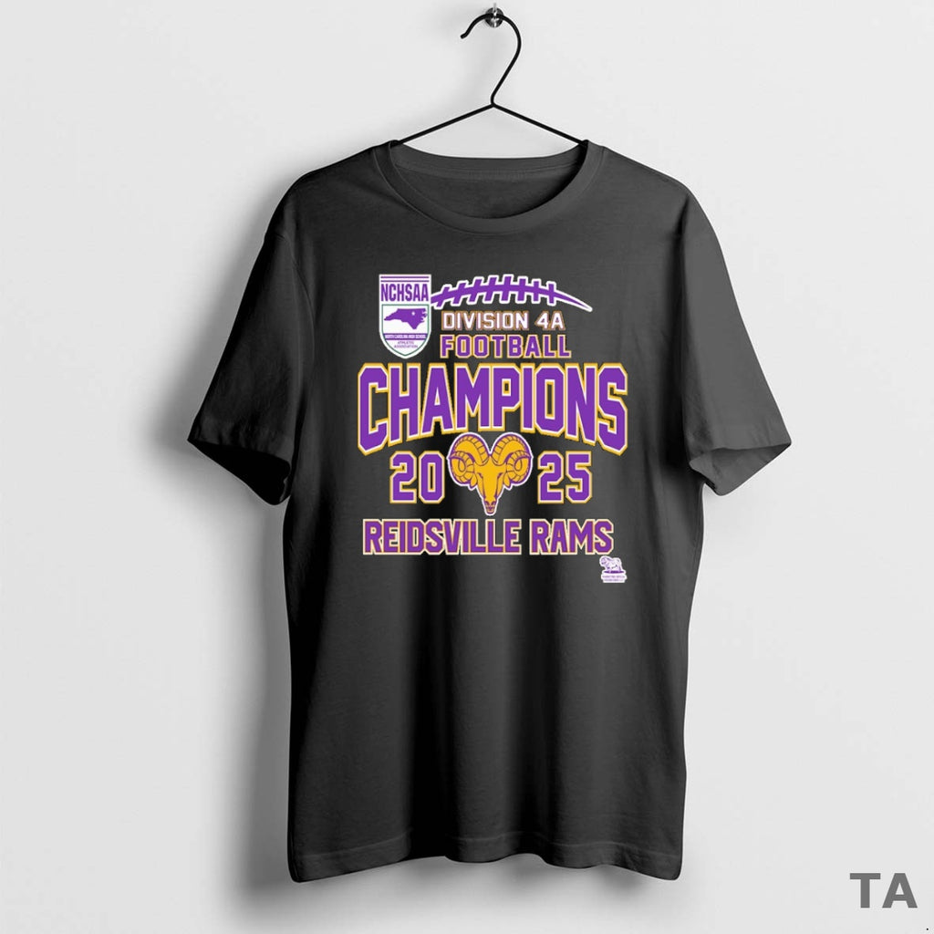 Top Reidsville Rams Nchsaa Division 4a Football Champions 2025 T Shirt Sweater Hoodie, Sweatshirt | DripVista.com