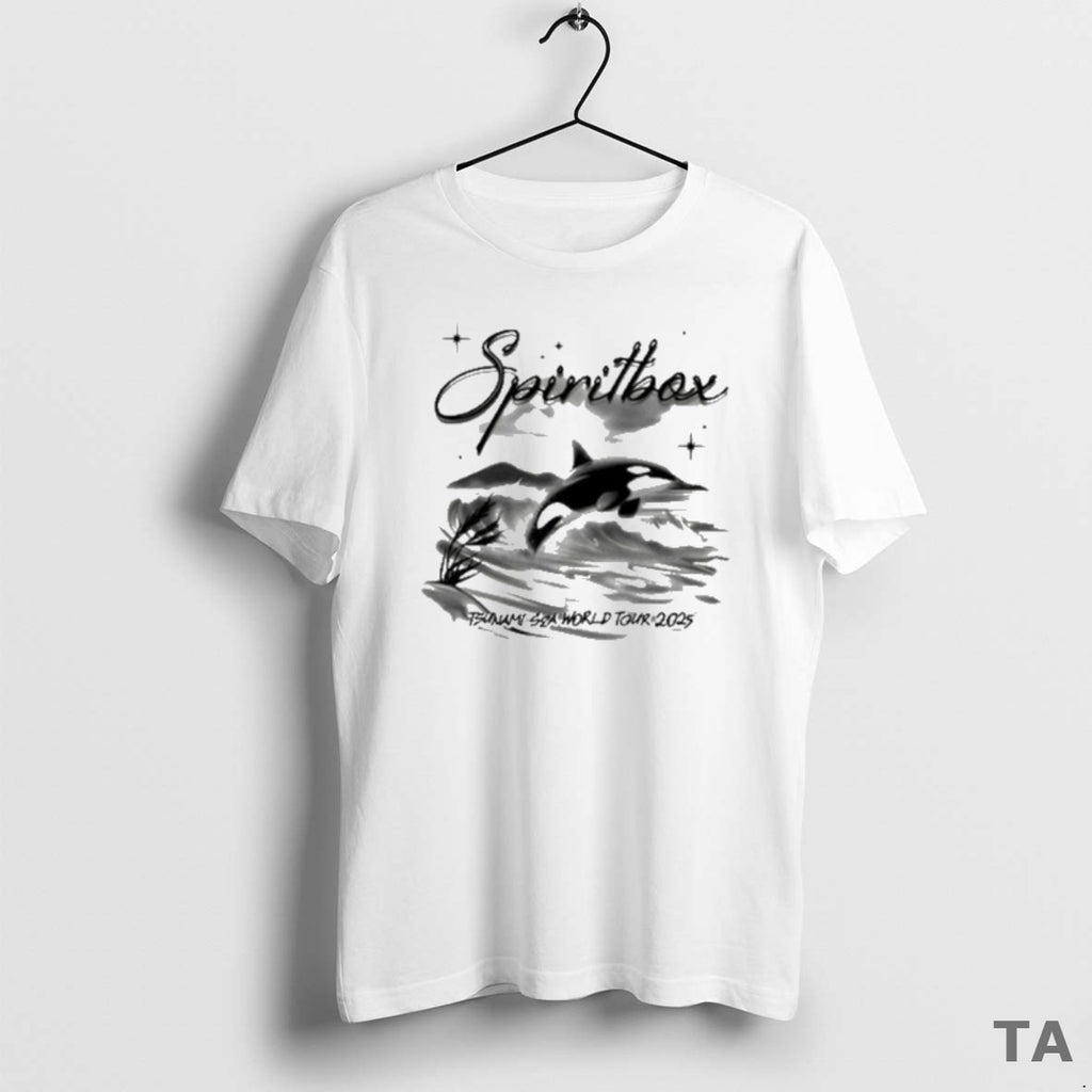 Top Spiritbox Tsunami Sea World Tour 2025 Airbrush Orca T Shirt Sweater Hoodie, Sweatshirt | DripVista.com