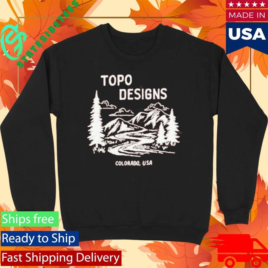Topo Designs X Pine Printshop Mountain Doodle Shirt