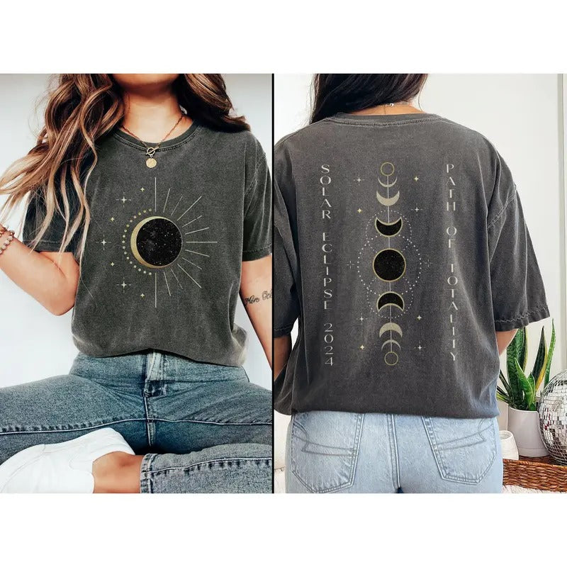 Total Solar Eclipse Shirt Path Of Totality Shirt Countdown To Totality Celestial Shirt Astronomy Sun Shirt Comfort Colors...