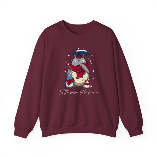 Totoro Christmas Sweatshirt, Studio Ghibli Shirt, Spirited Away, Miyazaki Hayao, Studio Ghibli Fans, Anime Christmas Sweatshirtstyle{n002}3