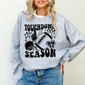 Touch Down Season Sweatshirt, Game Day Women Sweater, Autumn Apparel, Football Mom Crewneck, American Football Shirt, Football Lover Long Sleeve Pullover, Sports Mom Outfit, Women's Top, Womenswear, Soft Cozy Fabric Sweatshirt
