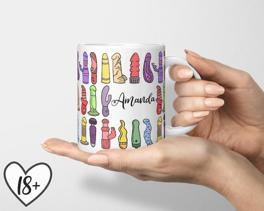 Toys Before Boys Mug, Naughty Dildo & Penis Mug, Fun Coffee Cup, 11Oz Or 15Oz, Perfect For Adults, Graphic Tees, Funny Coff