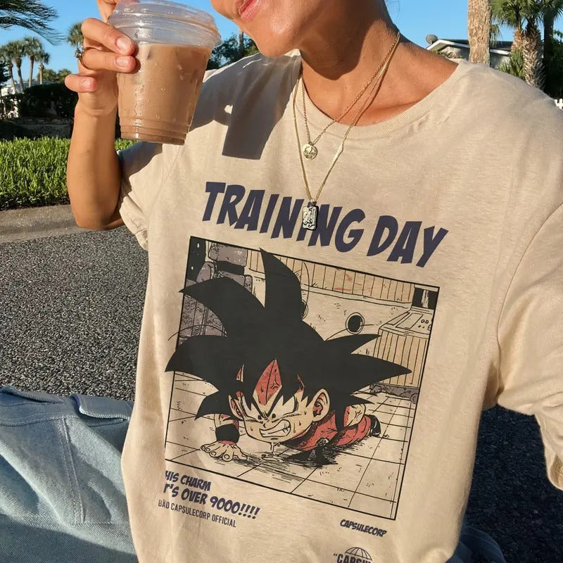 Training Day Dragon Ball T-Shirt, Anime Manga Lovers Sweatshirt Hoodie A2 Sweatshirt, Hoodie, Comfort Colors