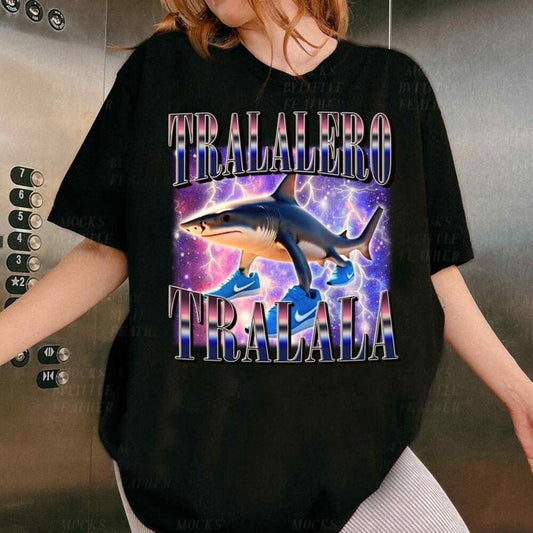 Tralalero Tralala Shirt, Funny Shark Meme Sweatshirt, Social Media Shirt, Viral Meme Shirt