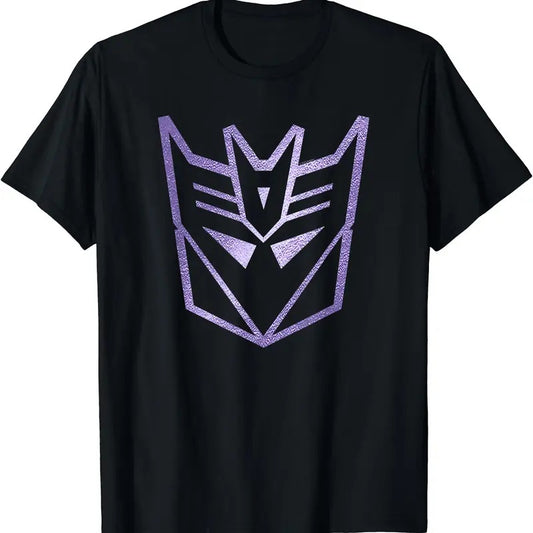 Transformers Decepticons Classic Metal Purple Logo TShirt