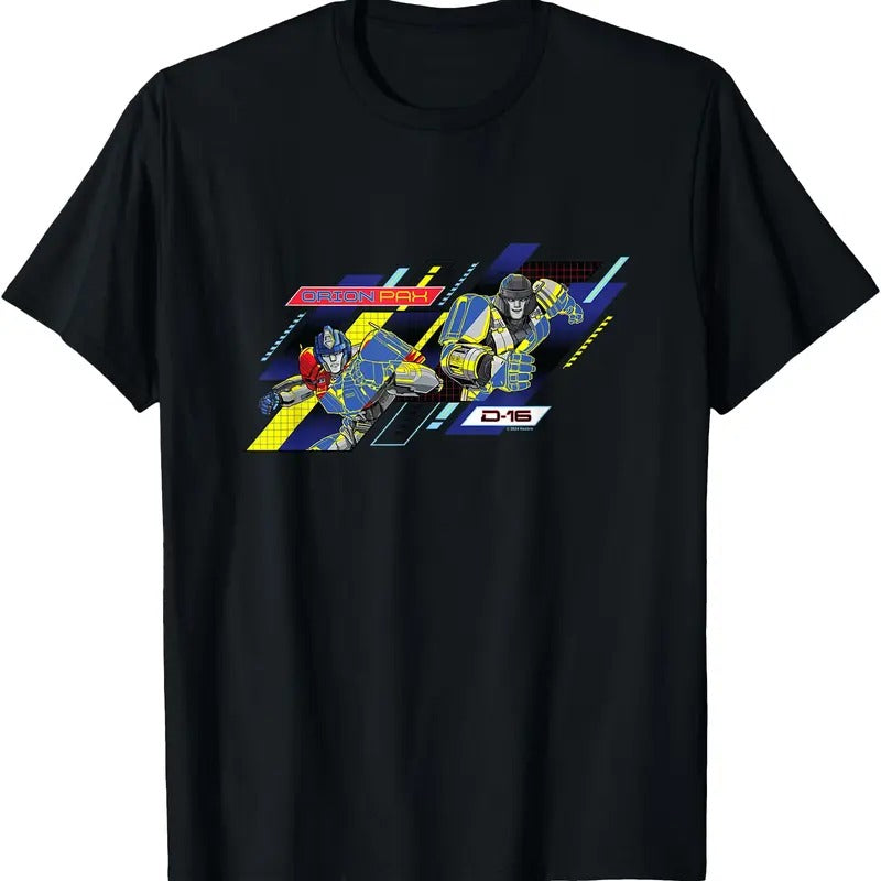 Transformers One Orion Pax & D16 Action Panels Retro TShirt Hoodie, Sweatshirt | DripVista.com